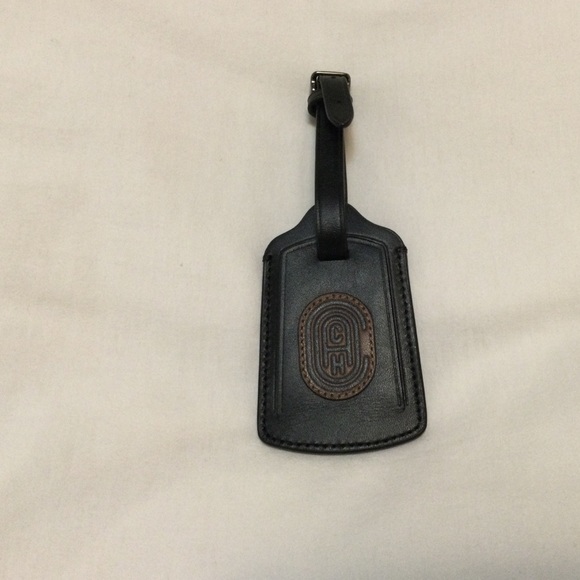 Coach leather luggage tag - Picture 1 of 3